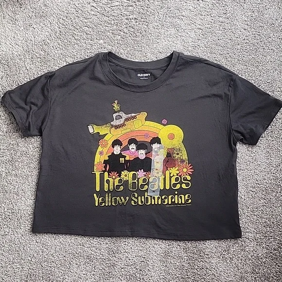 Old Navy Tops Old Navy Nwt The Beatles Crop Tshirt Poshmark